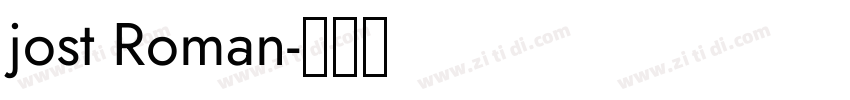 jost Roman字体转换